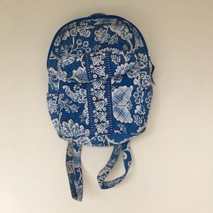 Blue and white Vera Bradley mini back pack